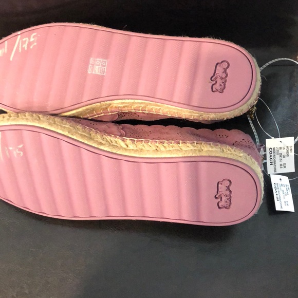 Coach Tea Rose LASER CUT Astor Espadrilles - Picture 5 of 5